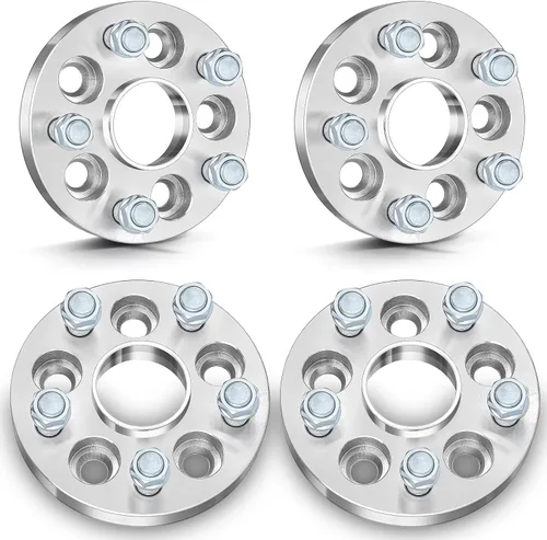Miniatura 20 de SCITOO 4 espaciadores de rueda de 1 pulgada, 4 lengüetas de 0.157 x 3.937 in a 0.157 x 3.937 in, pernos de 0.472 x 0.059 in, compatibles
