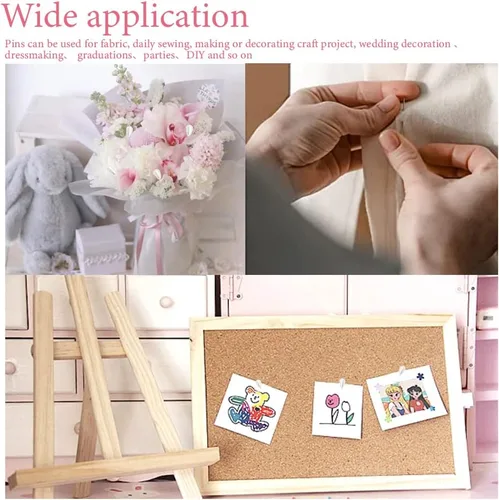 Miniatura 5 de 150 alfileres de ramillete para ramo de boda, diseño de lágrima, perlas blancas, para ramo de boda, para tela, joyería, bricolaje, decoración