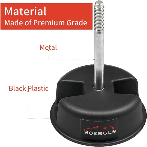 Miniatura 2 de Perilla de tornillo de montaje de panel duro superior rígido, 2 piezas, compatible con Jeep Wrangler JK 2dr y Unlimited 4dr 2007-2019 (negro)