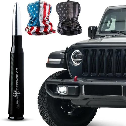 Miniatura 8 de S A Alpha Defense – Paquete de 1 antena con forma de bala y 2 protectores faciales