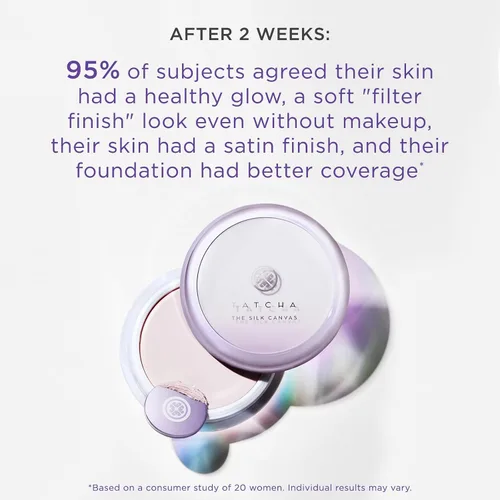 Miniatura 3 de Tatcha The Silk Canvas Imprimación sin poros para maquillaje facial, dura más tiempo y perfecciona instantáneamente la piel, 0.71 oz 0.7 onzas