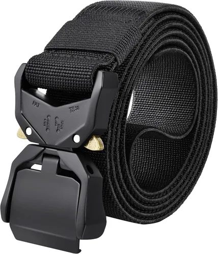 Miniatura 7 de DEYACE Cinturón táctico para hombre, liberación rápida, militar, senderismo, 1.5 pulgadas, cinturones de trabajo resistentes