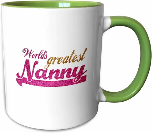 Miniatura 10 de 3dRose Worlds Greatest Nanny - Taza de 11 onzas, color negro