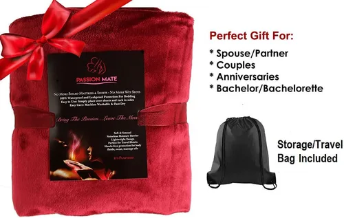 Miniatura 9 de Almohadilla de cama 100% impermeable a prueba de manchas – Masaje para parejas – Ultra suave, silencioso y protector de sábanas de lujo con lados