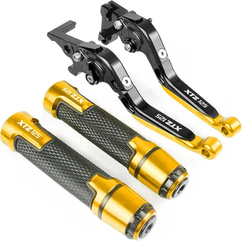 Miniatura 21 de Palancas manillar para Yamaha XTZ125 XTZ 125 2014 2015 2016 2017 2018 motocicleta ajustable plegable freno embrague palancas manillar mano apretones