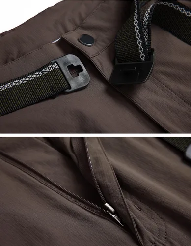 Miniatura 4 de WENRONSTA Pantalones cargo de senderismo para hombre, secado rápido, ligeros, impermeables, 6 bolsillos, para exteriores, pesca, montaña