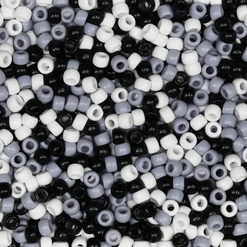 Miniatura 23 de Artesanías Multicolor Noche Resplandor Mix Beads 0.236x0.354 in, Pony Beads Total Aproximadamente 1000pcs Mezcla multicolor de brillo nocturno