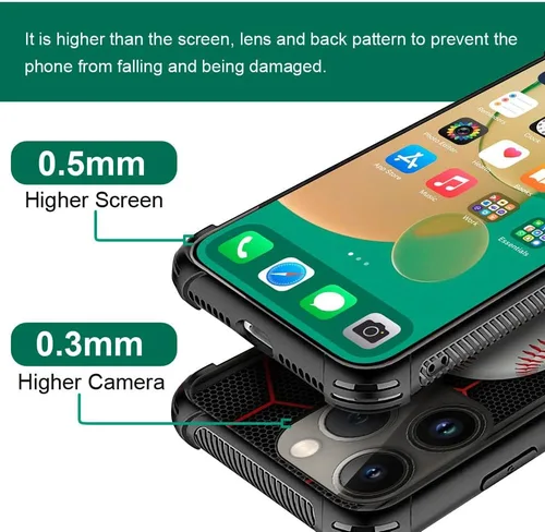 Miniatura 2 de DJSOK Compatible con iPhone personalizado de béisbol deportivo, cubierta de teléfono personalizada con número de nombre para iPhone 17/16/15/14 Pro