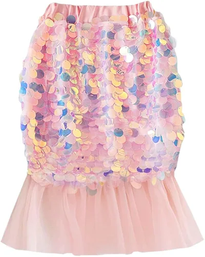 Vestido de lentejuelas con cola de sirena para bebés y niñas, vestido de tul para cumpleaños, vestido casual de playa, ropa de fiesta