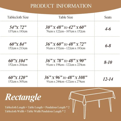 Miniatura 4 de Simple&Opulence Premium - Mantel de lino con dobladillo 100% de 60 x 84 pulgadas, blanco, tela natural, mantel rectangular para uso en interiores