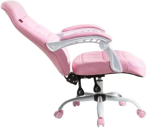 Miniatura 2 de Silla de computadora para videojuegos, silla de red de corazón para niña, silla roja con diseño de princesa, silla giratoria