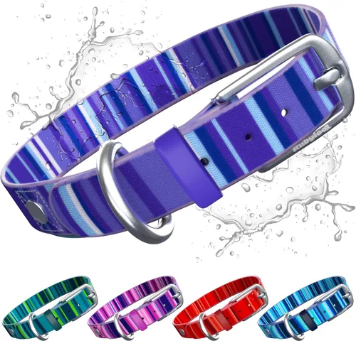 Miniatura 12 de Collar de perro impermeable, lavable, a prueba de olores y suciedad, suave, inodoro, fácil de limpiar, resistente a la decoloración, duradero