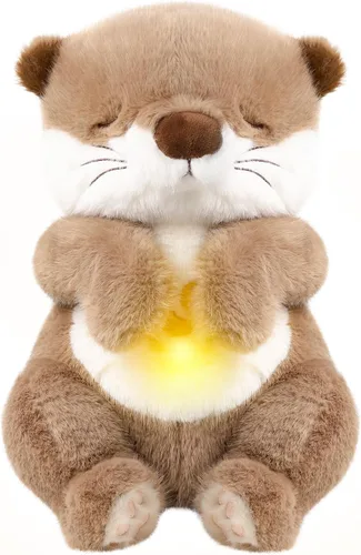 Baby Comfort - Máquina de sonido de felpa con música, luces cálidas, momentos tranquilos para niños y adultos | Peluche Que Respira