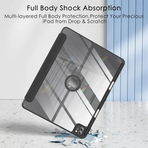 Miniatura 4 de Soke Funda para Nuevo iPad Air de 13 Pulgadas (M3 2025/M2 2024) con Soporte para Lápiz, [Activación/Suspensión Automática + Protección de Cámara]
