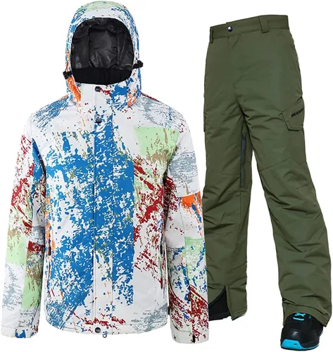 Miniatura 7 de HOTIAN Mens Ski Jackets Waterproof Snowsuits Insulated Outdoor Winter Coats