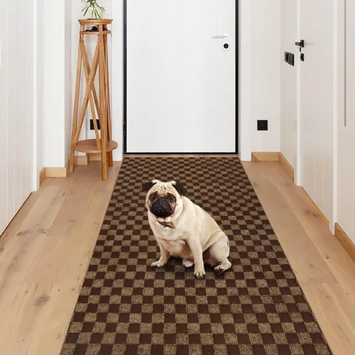 Miniatura 8 de Weidear Alfombra de pasillo con respaldo de goma, alfombra antideslizante para lavandería, alfombra lavable para interior y exterior, alfombra