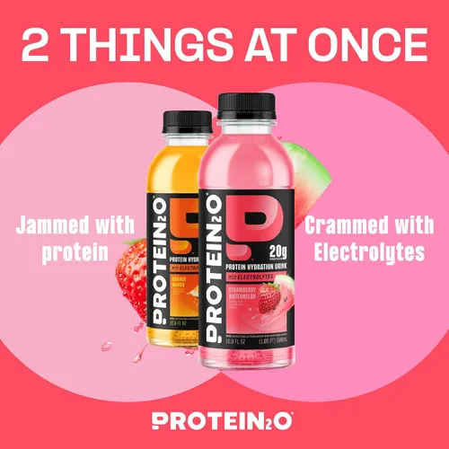 Miniatura 2 de Protein2o - Bebida proteínica con electrolitos, 12 botellas de 17 onzas fluidas cada una (peso neto), total de 203 onzas fluidas