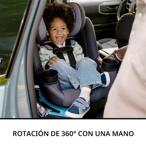 Miniatura 2 de Evenflo REO by Revolve360 - Asiento convertible giratorio 2 en 1 para automóvil, 360 grados, para bebé a niño, orientación hacia adelante y hacia