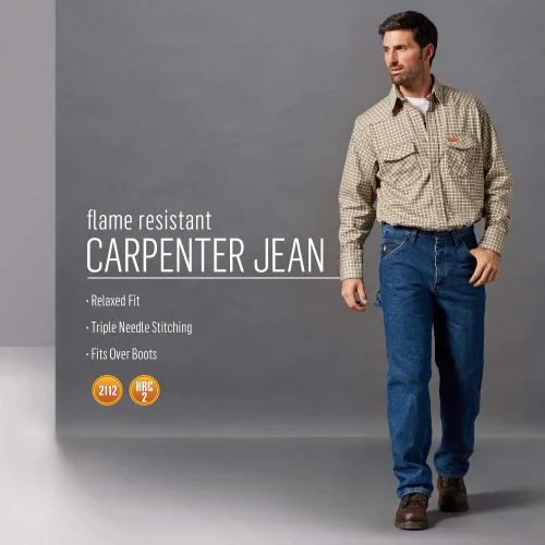 Miniatura 6 de Wrangler Jeans de carpintero resistentes al fuego para hombre Riggs Workwear