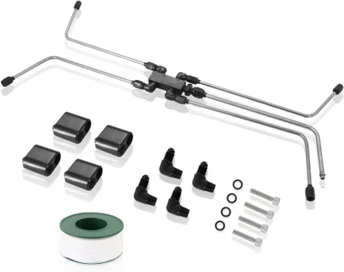 LS - Kit de ventilación de vapor cruzado de refrigerante con tubo cruzado de refrigerante, kit completo de puerto de vapor LS compatible con motores