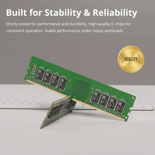 Miniatura 6 de Timetec 16GB KIT(2x8GB) DDR4 2666MHz PC4-21300 sin búfer, no ECC 1.2V CL19 1Rx8 rango único 288 pines UDIMM módulo de memoria RAM de actualización