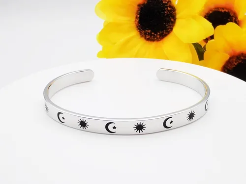 Miniatura 5 de Dczosily Pulseras inspiradoras para mujer, de acero inoxidable, pulseras motivacionales, regalos personalizados para mejores amigas