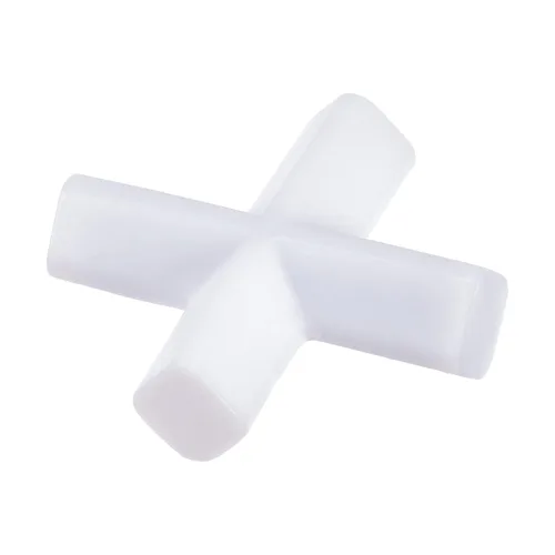 Miniatura 8 de MECCANIXITY Agitador magnético mezclador barra de agitación barra 30 mm (1.18 ") imán de recubrimiento en forma de cruz blanco para laboratorio