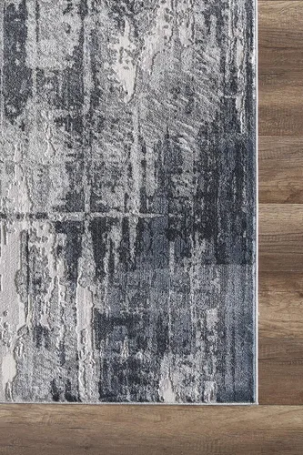 Miniatura 3 de Abani Rugs - Alfombra decorativa de 5 pies 3 pulgadas x 7 pies 6 pulgadas, color azul marino, azul y gris, colección Vista