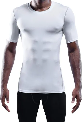 Miniatura 2 de NELEUS Paquete de 3 camisetas de entrenamiento de capa base de compresión atlética para hombre