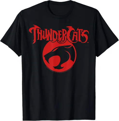 ThunderCats Camiseta con logotipo clásico vintage rojo, Negro -