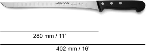 Miniatura 2 de ARCOS Cuchillo de trinchar de acero inoxidable de 11 pulgadas. Cuchillo rebanador de jamón para cortar jamón y carne. Mango ergonómico