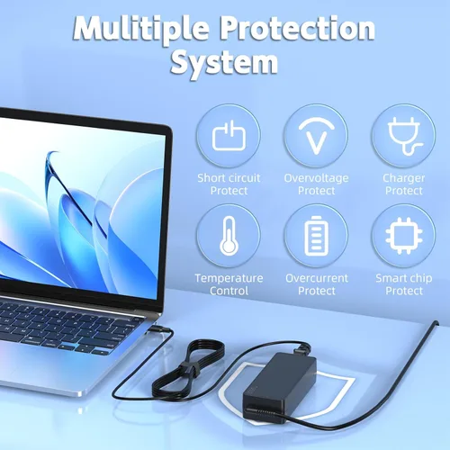Miniatura 4 de Cargador USB C de 100 W, carga rápida de 100 W, compatible con Lenovo HP Dell Asus Acer MacBook Huawei Samsung tipo C adaptador de alimentación