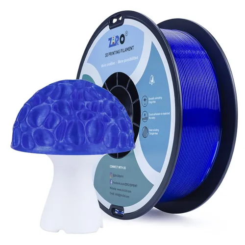 Miniatura 19 de ZIRO Filamento PLA fluorescente de 0.069 pulgadas, luminoso solo por luz UV, filamento de impresora 3D de efecto brillante, carrete de 2.2 libras