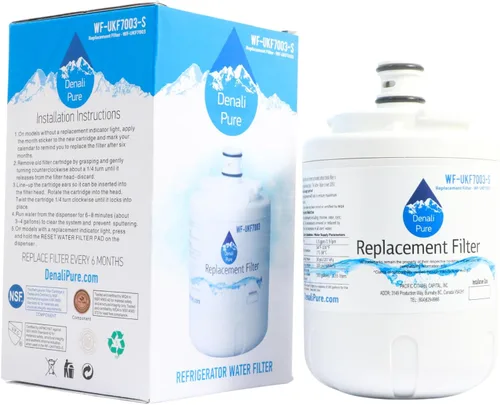 Filtro de agua de repuesto para refrigerador JCD2389GES - Compatible con el cartucho de filtro de agua para refrigerador UKF7003