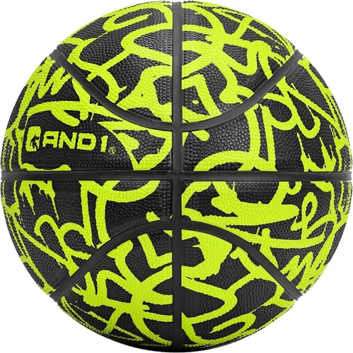Miniatura 3 de AND1 Fantom Graffiti - Pelota de baloncesto de goma, lista para el juego, 27.5 pulgadas, tamaño juvenil 5, hecha para interiores y exteriores, se