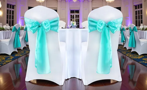 Miniatura 216 de mds - Lote de 10 lazos de satén para sillas de boda y eventos, para decoración de fiestas, 30 colores, Satin, 10 Verde oliva