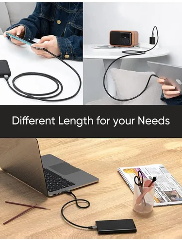 Miniatura 6 de CableCreation Cable USB C a USB A de 1 pie, USB 3.1 USB 3.2 Gen2 10Gbps USB A a C, cable de datos, Android Auto Cord 3A para USB C, SSD externo