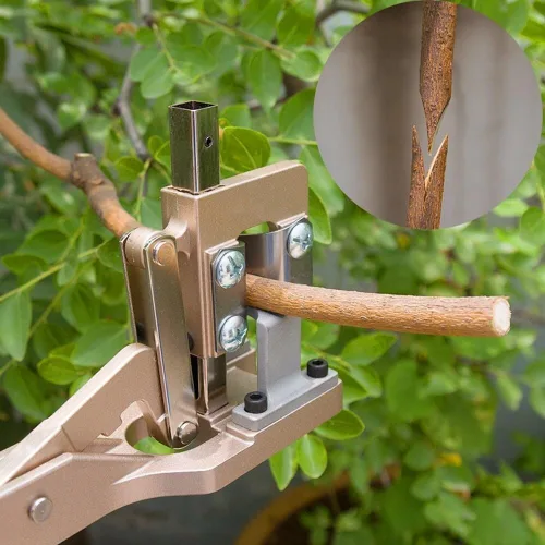 Miniatura 7 de Herramienta de corte de injerto de jardín de aleación de aluminio con hoja SKS7 reemplazable, tijeras de podar afiladas de derivación, mango
