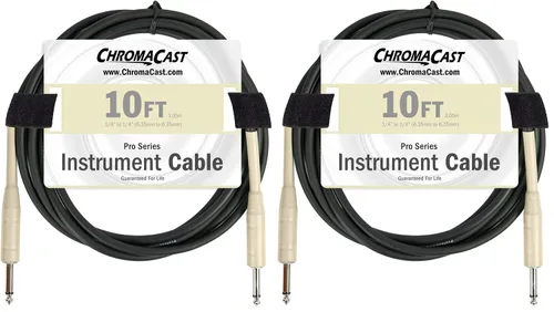 Miniatura 14 de ChromaCast Pro Series CC-PSCBLSS cables para instrumentos con extremos derechos, Vainilla crema