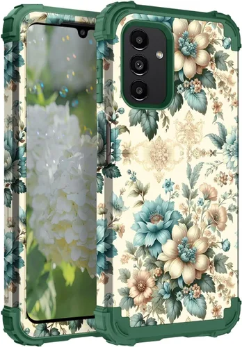 Miniatura 52 de Hocase Funda para Galaxy A37 5G, protección resistente a prueba de golpes, parachoques de goma de silicona suave+funda protectora híbrida
