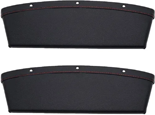 Miniatura 2 de TRUE LINE Automotive TrueLine - Organizador de 2 piezas para asiento de automóvil, organizador de soporte para teléfono (beige)