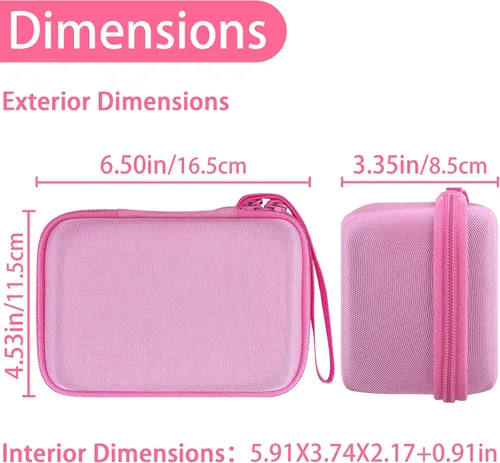 Miniatura 4 de Aenllosi Funda rígida para cámara Dylanto/Meetrye/Anchioo Kids de impresión instantánea, bolsa de cámara para cámara de video infantil y 6 piezas