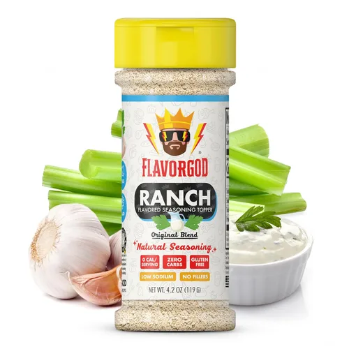Miniatura 22 de Mezcla de Condimentos con Sabor a Queso de FlavorGod - Mezcla de Especias Premium Totalmente Natural y Saludable para Pollo, Verduras, Ensalada