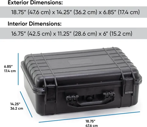 Miniatura 5 de Funda rígida impermeable - Resistente a golpes y al polvo - Protección de espuma - Válvula de ecualización de presión - Caja de almacenamiento