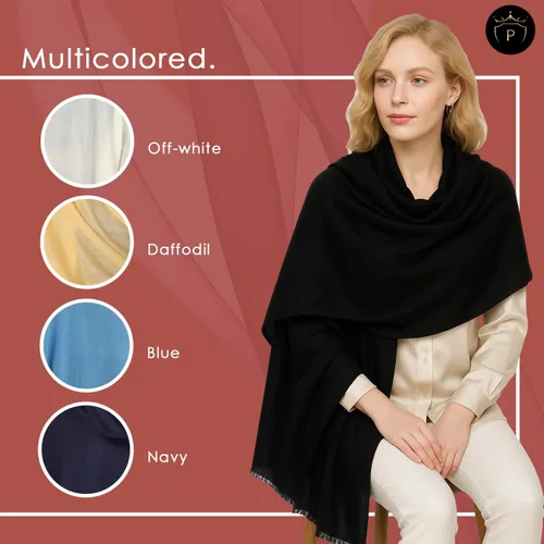 Miniatura 6 de PASHWRAP Chal de lana merino para mujer, lujoso, cálido y grande, chal de lana pura para vestidos de noche y boda