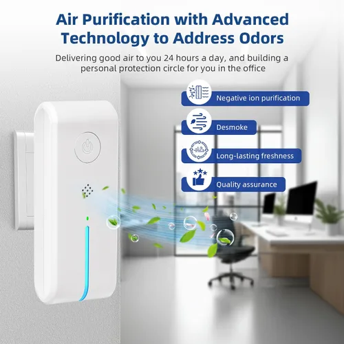 Miniatura 3 de Ionizadores de aire enchufables – ionizador de aire para el hogar, purificador de aire enchufable con luz nocturna negativa sin filtro portátil