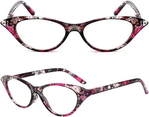 Miniatura 2 de Paquete de 4 lentes de lectura, diseño de moda vintage con diamantes de imitación de ojo
