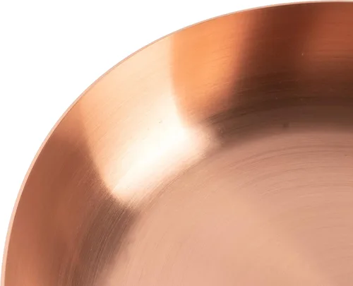 Miniatura 6 de Sartén de cobre puro de paredes gruesas para estufas de inducción sartén de cobre macizo sin recubrimiento (M 9.5 in)