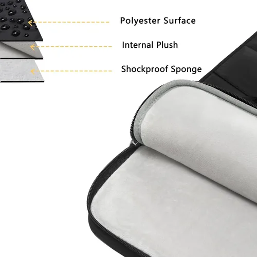 Miniatura 4 de MOSISO Bolsa de hombro vertical para laptop, bolsas de computadora de 15 a 16 pulgadas compatibles con MacBook Pro de 16 pulgadas/Air de 15