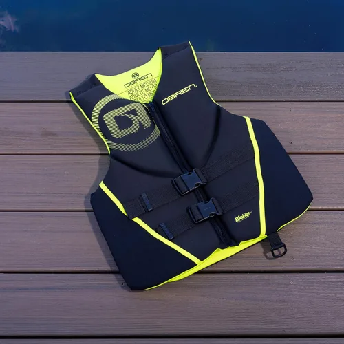 Miniatura 2 de O'Brien Chaleco salvavidas tradicional de neopreno USCGA para hombre Amarillo
